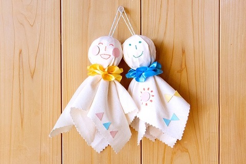 土屋鞄のワークショップ、5月はてるてるぼうず作り 画像