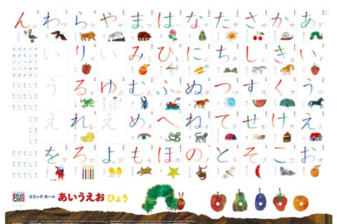 好奇心を刺激する「はらぺこあおむし」学習表3タイプ発売 画像