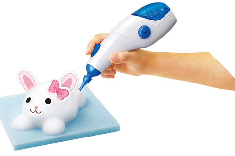 ハンドソープで簡単3Dお絵かきが楽しめる、あわモコ3Dペン＆シート 画像