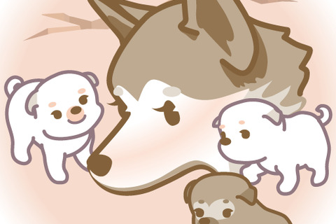 【e絵本】震災の困難乗り越えた母犬の物語「山古志村のマリと三匹の子犬」 画像