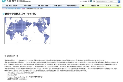 文科省、世界108の国・地域の学校制度をまとめた「世界の学校体系」公開 画像
