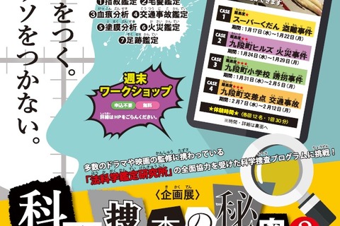 証拠はウソをつかない…みなとみらいで「科学捜査」を体験1/17-2/12 画像