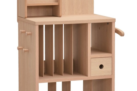 ベネッセ×カリモク家具「おてがみポスト」付きランドセル収納ワゴン 画像