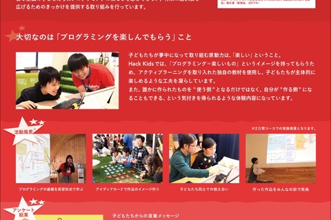 ヤフー、プログラミング体験Hack KidsのWeb申込開始 画像