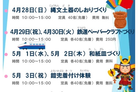 【GW2019】鎧兜の着付け体験など、さいたま市の博物館で体験講座 画像