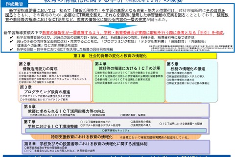 文科省「教育の情報化」手引、GIGAスクール構想受け追補版も 画像