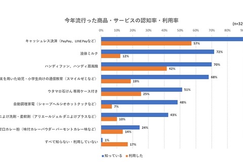 2019年子育て層に流行った商品・サービスは？ 画像