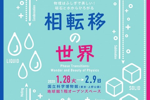 実験装置など展示、企画展「相転移の世界」科博1/28-2/9 画像