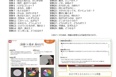 【家庭学習・無償】理科教室が家庭でできる実験レシピ全29種類を公開 画像