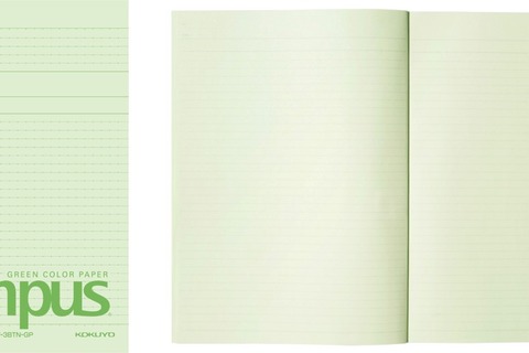 中紙にカラーペーパー使用、光の反射を抑えたカラーノート 画像