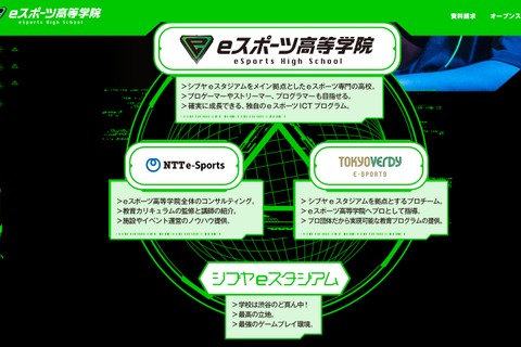 NTTe-Sports「eスポーツ高等学院」2022年4月開校 画像