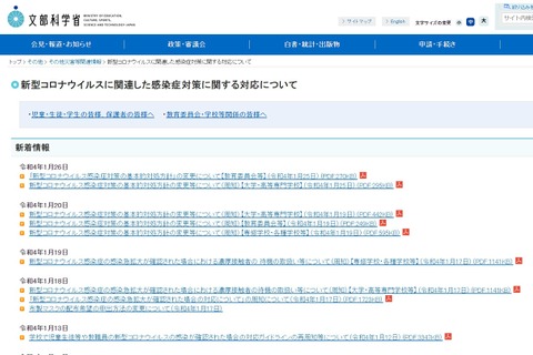 感染症対策の基本的対処方針、学校関係の記載は変更なし 画像