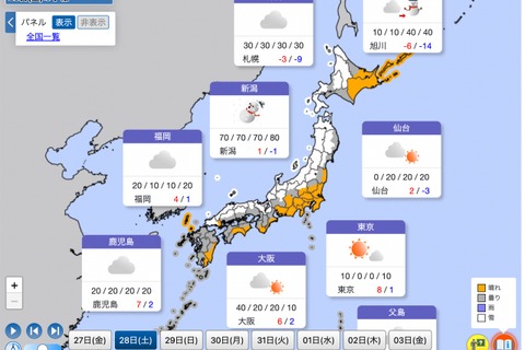 【大学入学共通テスト2023】追再試験1/28・29…日本海側で雪、全国的に寒さに注意 画像