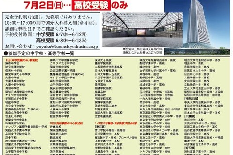 【中学受験】【高校受験】麻布・渋幕等「なんでも相談会」7/1-2 画像