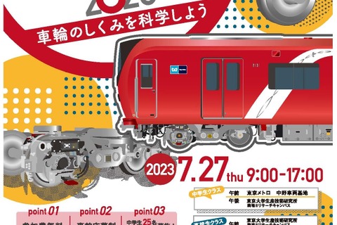 【夏休み2023】東大「鉄道ワークショップ」中高生募集 画像