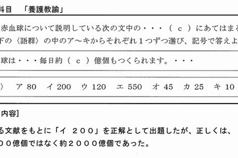 富山県、2013年度教員採用選考で出題ミス 画像