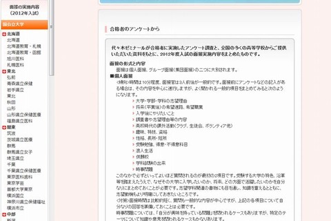 【大学受験2013】代ゼミ、2012年度入試の面接実施内容と傾向・対策を公表 画像