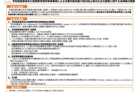 「日本版DBS」法案を閣議決定、性犯罪歴の確認を義務化 画像