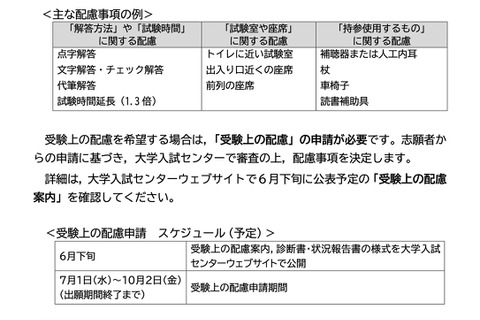 【共通テスト2027】受験上の配慮「状況報告書」提出必須に 画像