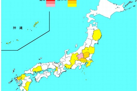 インフルエンザ、42都道府県で増加…群馬県で警報 画像