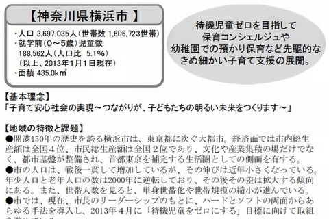 内閣府、全国自治体の子育て支援実施状況を公表…横浜市の待機児童ゼロ施策など 画像