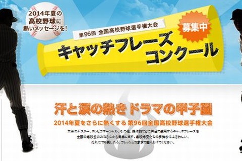 2014年夏の高校野球キャッチフレーズを募集 画像