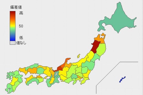 全国学力テスト2013ランキング、総合1位は秋田県…とどラン調べ 画像