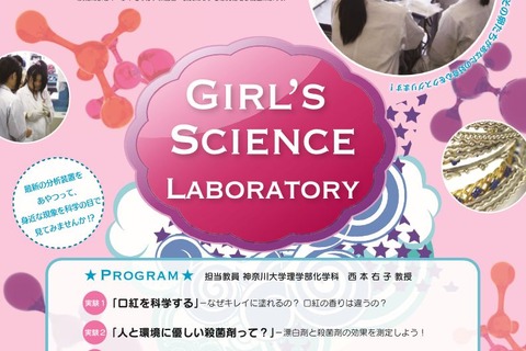 【夏休み】神大、口紅などを使った実験イベント…女子中高生対象 画像