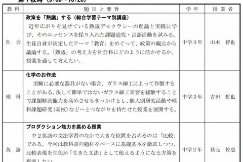 筑駒「教育研究会」11/22…公開授業とICT活用シンポ 画像