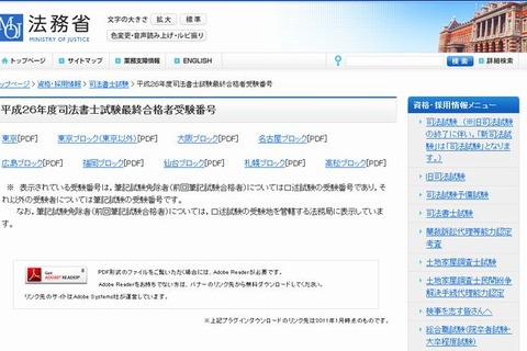 平成26年度司法書士試験に759人が合格、合格率は3.8％ 画像