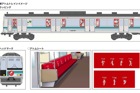 子どもたちの夢をのせて、相模線「アトムトレイン」3/22より 画像
