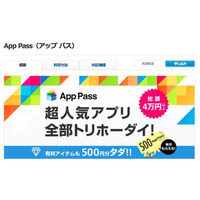 ソフトバンク、人気の知育アプリが使い放題「App Pass」 画像