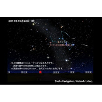 オリオン座流星群、10/22未明が観測チャンス 画像