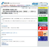 「学校なくさないで」…どうなる神奈川県立高校の統廃合、改革案に関する意見公開 画像