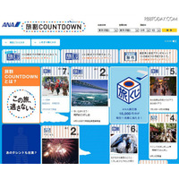 旅行券も当たる、スーパー旅割・旅割連動のカウントダウンサイト 画像