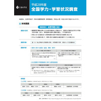 【全国学力テスト】H28年度参加率98.4％、経年変化分析調査も実施 画像