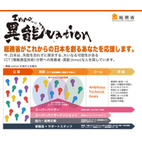 総務省、奇想天外なICT分野への挑戦者を募集…300万円までの支援金 画像
