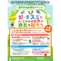 【夏休み2016】蚊やネズミの感染症を学ぼう、沖縄自由研究イベント8/14 画像