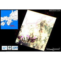 JAXA、衛星データから台風12号の豪雨被害を解析 画像