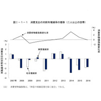 消費支出3年連続減少、教育費は増加…総務省調査 画像