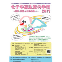 【夏休み2017】合宿型サイエンスプログラム、女子中高生夏の学校8/5-7 画像