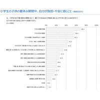 子どもの夏休み、働く母親の不安…2位は「安全確保」1位は？ 画像