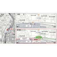 上野駅公園口を日暮里方向に移設、公園内へ直進可能に 画像