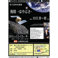 東京工業大、JAXA川口教授の特別講義「飛翔―はやぶさ―」12/15 画像