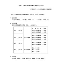 法務省、2019年司法試験・予備試験の実施日程を発表 画像