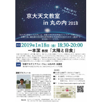 中学生以上対象、京大天文教室 in 丸の内「太陽と日食」1/18…定員100名 画像