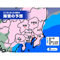 【中学受験2019】2/1首都圏の雪の心配は？ 画像