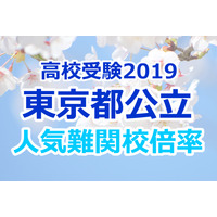 【高校受験2019】東京都公立高校人気難関校…確定出願倍率&偏差値まとめ 画像