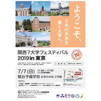 【大学受験】京大など、関西7大学フェスティバル…東京7/7・名古屋7/21 画像