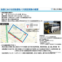 国交省、都市部での自動運転バス運行の課題を検証 画像